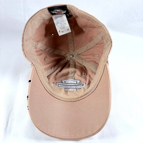 Harley Davidson Embroidered Baseball Cap Hat Fitted Sz Small - Picture 5 of 6